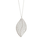 Nomination Italy Sterling Silver Textured Leaf Pendant Necklace, 18"