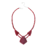 Jay King Sterling Silver Baroque Rose Rhodonite Necklace, 18"