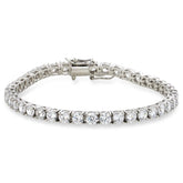Pulsera de plata de ley con cierre magnético mágico y forma redonda, 16,5 cm