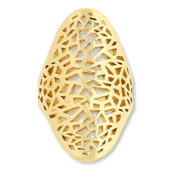 Bellezza Bronze Hammered Openwork Knuckle Ring, Size 5