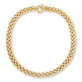 Bellezza Bronze Bold Popcorn Chain Necklace, 18"