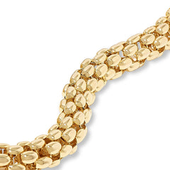 Bellezza Bronze Bold Popcorn Chain Necklace, 18"
