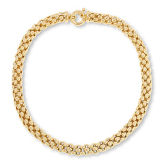 Bellezza Bronze Bold Popcorn Chain Necklace, 18"