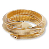 Bellezza Bronze Tubogas Coil Bracelet, 7"