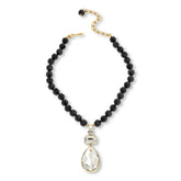 Heidi Daus Goldtone Beaded Pendant Statement Necklace, 18"