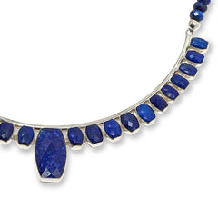 Jay King Sterling Silver Dark Blue Lapis Statement Necklace, 18"