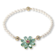 Heidi Daus "La Dolce Vita" Flower Pendant with Convertible Necklace