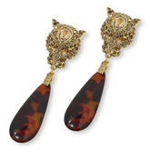 Heidi Daus "On the Prowl" Crystal Drop Earrings