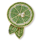 Heidi Daus "Summer Citrus Lime" Crystal Pin