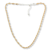 Bellezza Bronze Twisted Two-tone Necklace, Adjustable