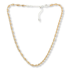 Bellezza Bronze Twisted Two-tone Necklace, Adjustable