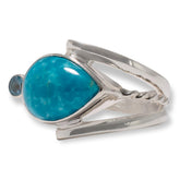 Jay King Sterling Silver Sonoran Turquoise & Blue Topaz Ring, Size 6