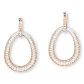 Absolute 5ctw Mocha Mousse Teardrop Drop Earrings