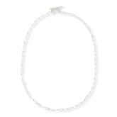 Fiorenza Sterling Silver Paperclip Toggle Necklace, 18"