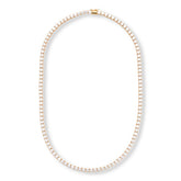 Absolute 4mm Round Magnetic Clasp Tennis Necklace, 20"