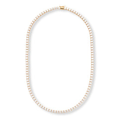 Absolute 4mm Round Magnetic Clasp Tennis Necklace, 20"