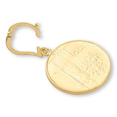 Bellezza Goldtone Bronze Inspirational Enhancer Pendant