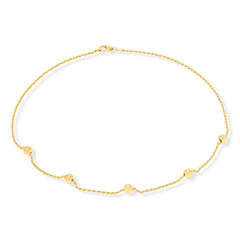 Fiorenza Sterling Silver Goldclad Polished Rope Chain Statin Necklace, 18"