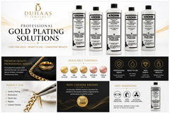 KROHN Gold Plating Solution 24K 18K 14K Rose Green Silver | Jewelry Plating