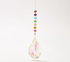 Kirks Folly Rainbow Bridge 18" Crystal Silver Tone Shimmer