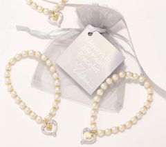 Always in My Heart 3-Piece Pearl Yellow Bracelet by Valerie Avg