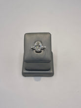 10. 11237 - 14KW Lab Ring Oval Bezel Solitaire F-VVS2 3.03CTTW ($5495) (Yellow also available) | 14k White Gold