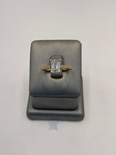 22. 99172 -14KY Lab Emerald Ring cntr 1.52ct E-VS1 est 2.00cttw ($4500) (White also available ) | 14k Yellow Gold