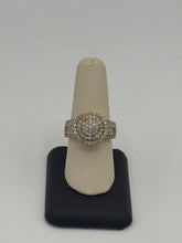 10K Yellow Gold Men's Cluster Diamond Ring 3 CTW Pinky Style