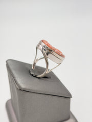 Traveler's Journey Sterling Silver Pink Opal Star Ring, Size 7