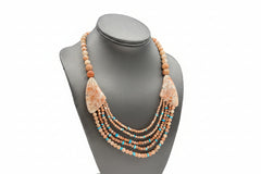 Jay King Sterling Silver Sunstone & Turquoise Bead Necklace – 18"