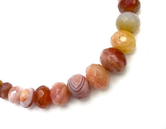 Jay King Red Chalcedony Graduated Beaded Sterling Silver Necklace 18"