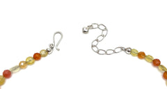 Collar Jay King de plata de ley con cuentas de múltiples gemas (18")