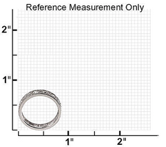 Diamonique Sterling Floral Design Eternity Band Size 7
