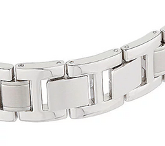 Diamonique Silvertone Sub-Dial Adjustable Bracelet Watch