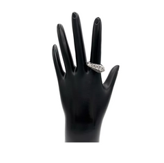 Bali Design Sterling Silver Marquise-shape Ring. Size 8