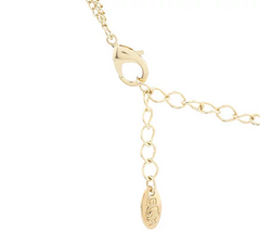 Goldtone Red Stone Wrapped Fashion Necklace