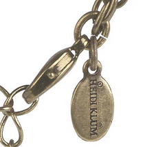 Wildlife by Heidi Klum Oval Faceted Rose Tone Pendant_w/Chain