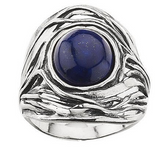 Or Paz Sculpted Sterling Oval Gemstone Ring Size 5