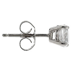 Diamonique 100- Facet 2.00cttw Stud Earrings Platinum Clad