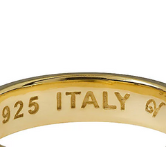 Veronese 18K Clad Satin polished Silk Fit Band Ring Size 7