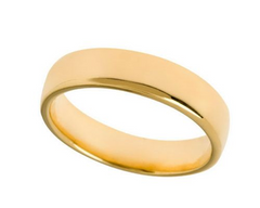 Veronese 18K Clad Satin polished Silk Fit Band Ring Size 7
