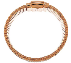 Bronze Average Polished Tubogas Bracelet by Bronzo Italia