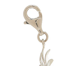 Isaac Mizrahi Live Diamonique 18kclad Sterling Silver Daisy Charm