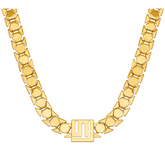 Goldtone Stella Valle Logo Chain Necklace by Lori Greiner Necklace 16"