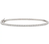 Diamonique Epiphany Platinum Clad  Endless Brillian Tennis Bracelet 7-3/4"