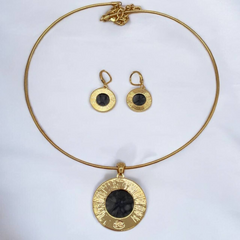 Joan Rivers Simulated Drusy Pendant on 18" Omega Necklace