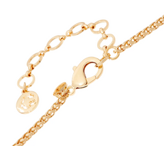 C. Wonder 30" Wheat Chain Multi-Stone Station Necklace