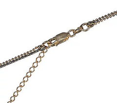 Arte D' Argento Yellow Sterling Bead Wrapped Fan Pendant/ Chain