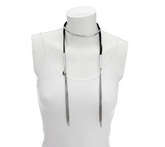Polished Collar and Tassel Necklace