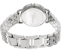 Stainless Steel Pave' Crystal Bracelet Watch